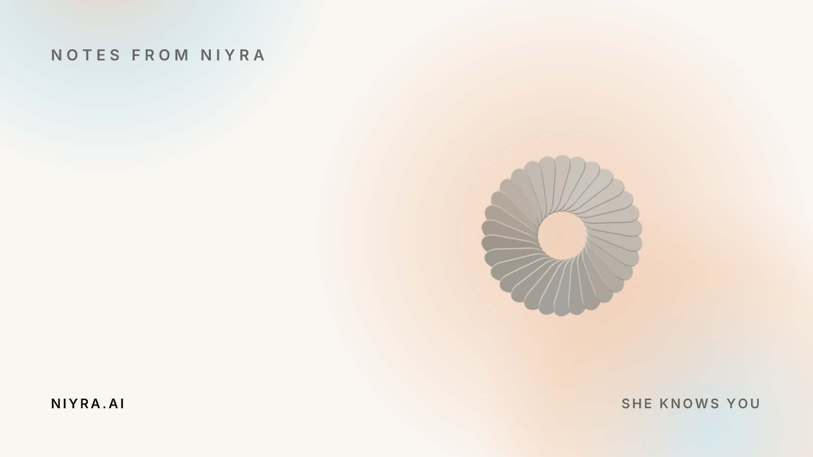 Niyra brand artwork for "BYOK and the economics of personal AI"