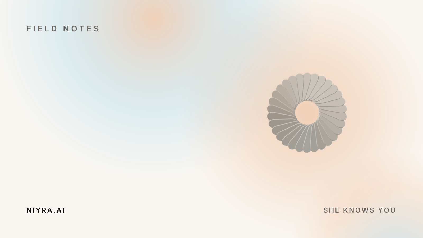 Niyra brand artwork for "Your Google Workspace, run from one conversation"